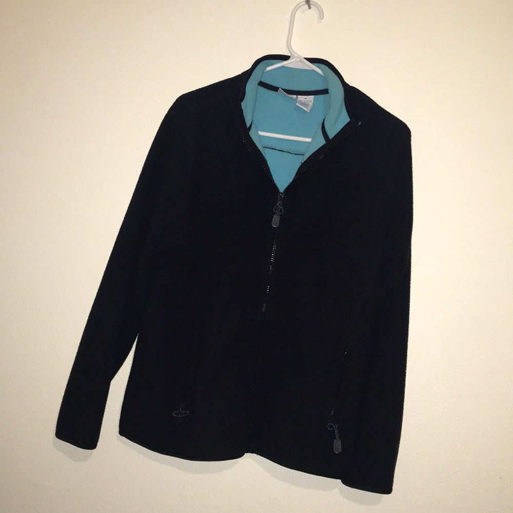 Like new fleece jacket navy blue